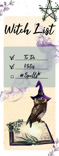 Witch List Spells -  Collectif - Alliance Magique